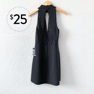 NWT Express Mock Neck Keyhole Sleeveless Dress